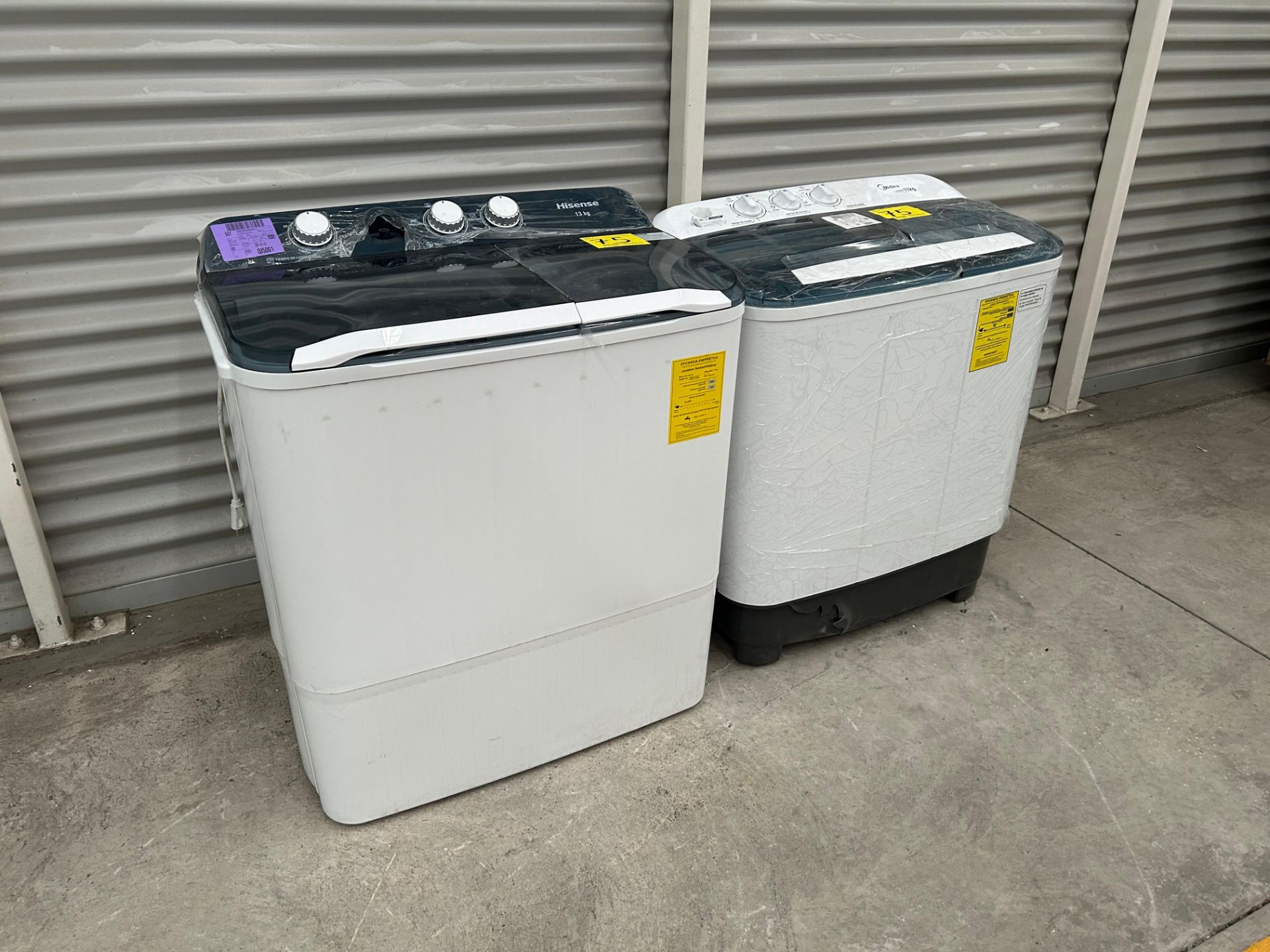 Lote de 2 Lavadoras contiene: 1 Lavadora de 13 KG, Marca HISENSE, Modelo WSA1301P, Color BLANCO; 1 - Image 3 of 10