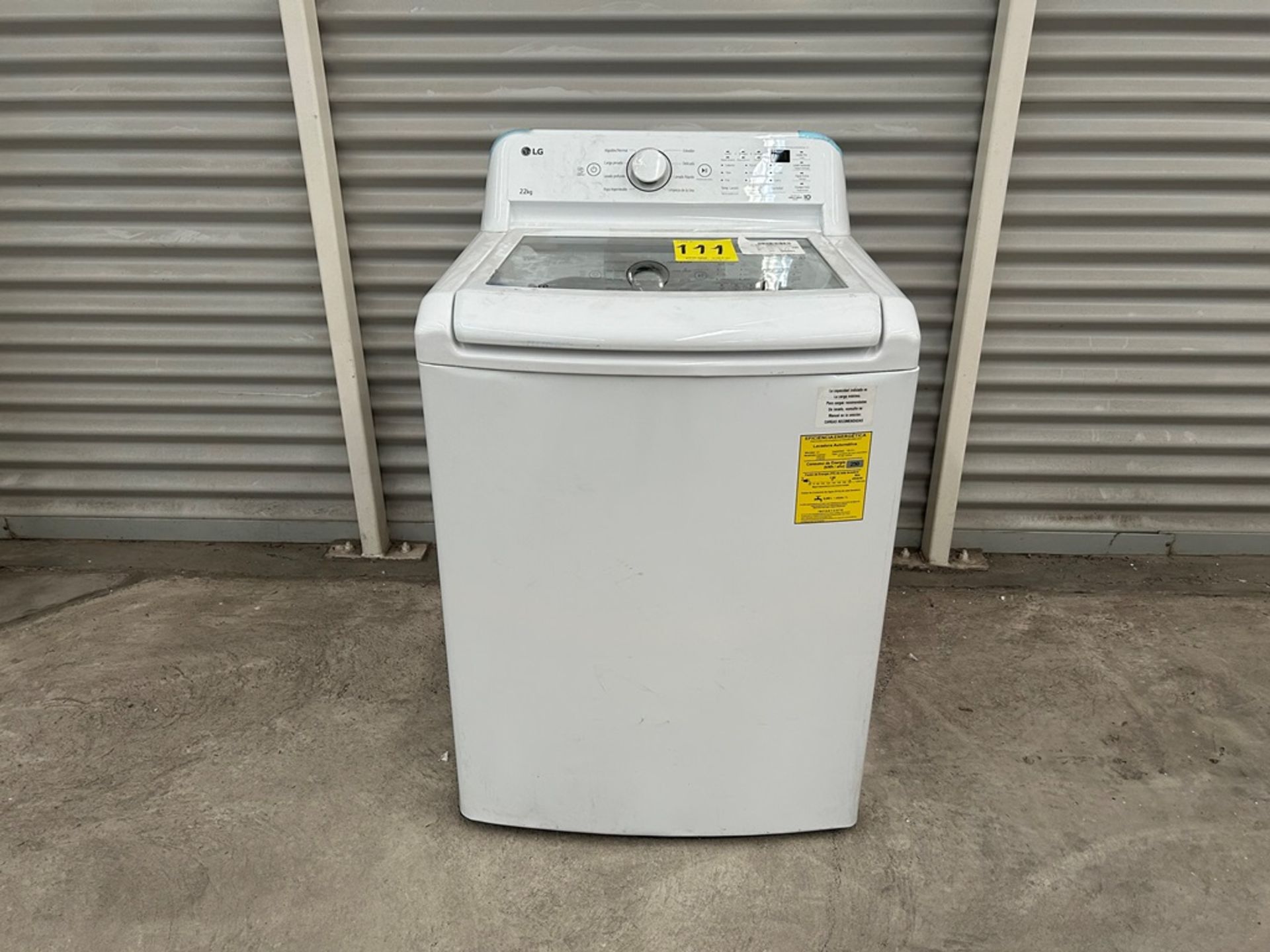 Lavadora de 22 KG Marca LG, Modelo WT22WT6HK, Serie 3S176, Color BLANCO (Equipo de devolución)