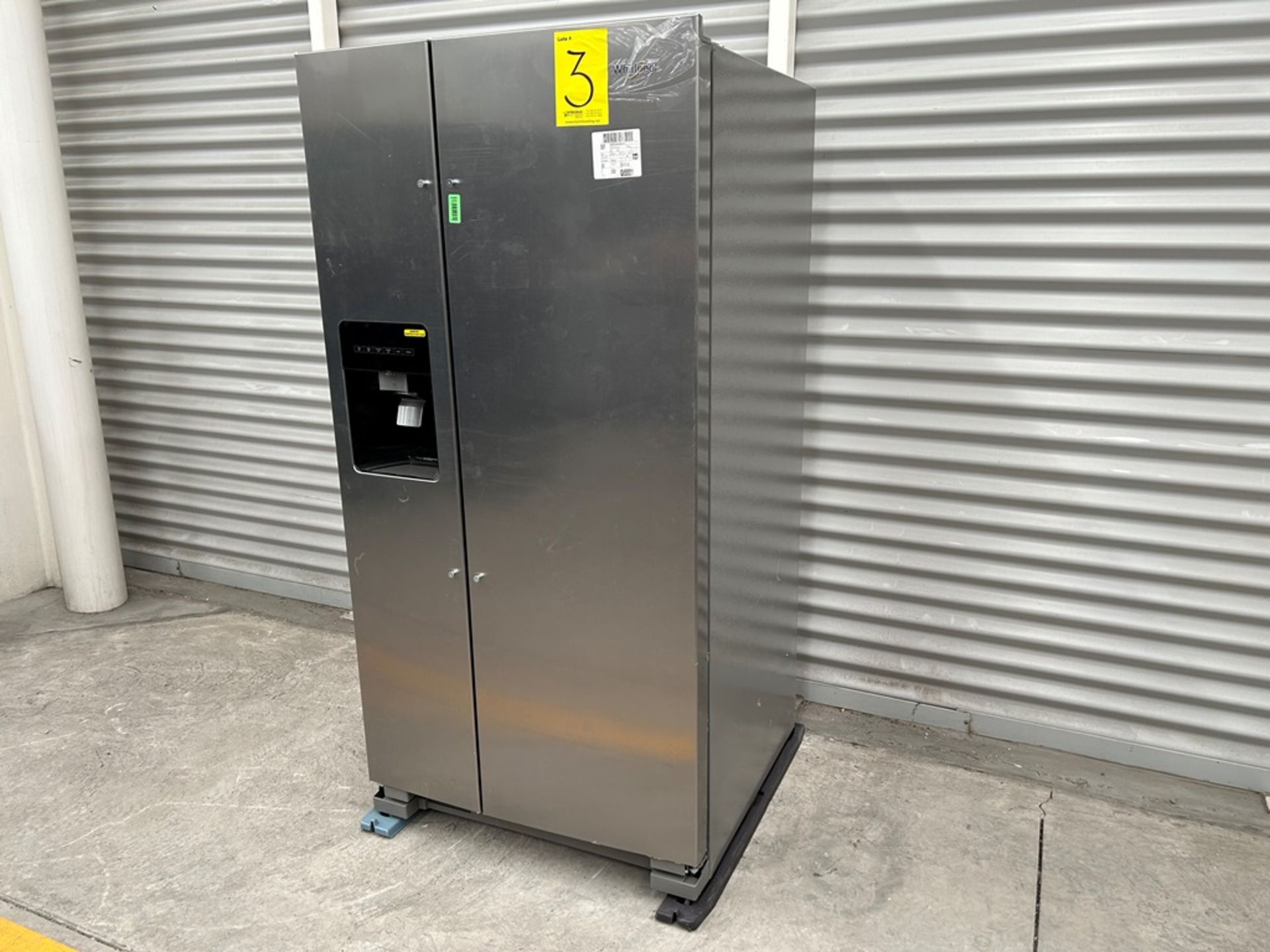 Refrigerador con dispensador de agua Marca WHIRPOOL, Modelo WD2620S, Serie 10301, Color GRIS (Equip - Image 3 of 11