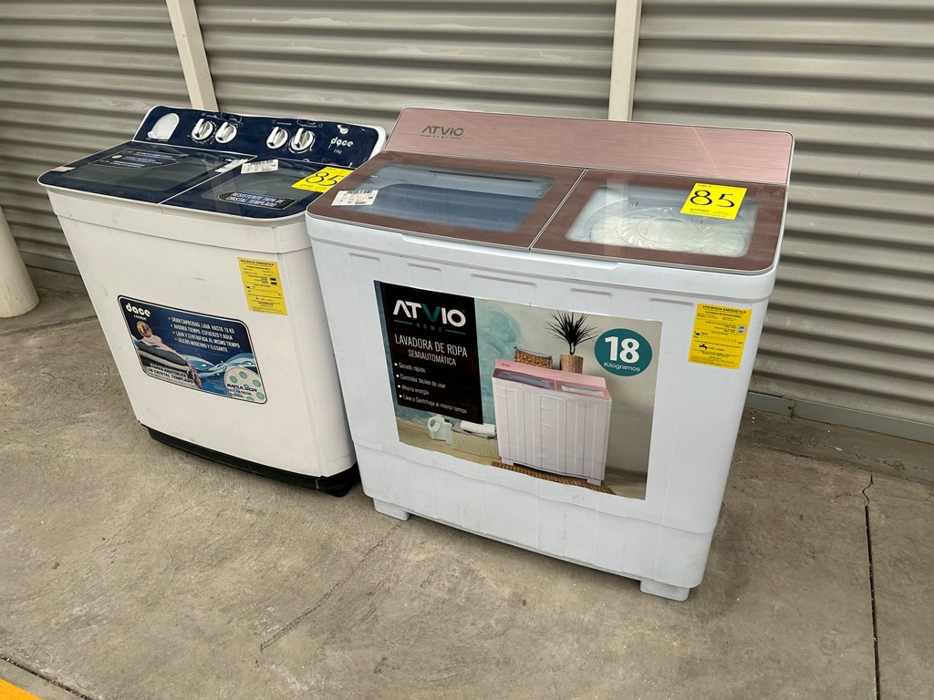 Lote de 2 Lavadoras contiene: 1 Lavadora de 18 KG, Marca ATVIO, Modelo ATWTT181MX, Serie R00045, Co - Bild 2 aus 12