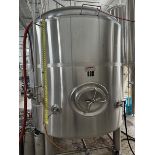 DME 60 BBL Stainless Steel Brite Tank - Dish Bottom, Glycol Jacketed, Mandoor, Zwickel Valve, Sight