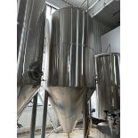 DME 90 BBL Stainless Steel Fermentation Tank - Cone Bottom, Glycol Jacketed, Mandoor, Zwickel Valve,
