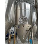 DME 60 BBL Stainless Steel Fermentation Tank - Cone Bottom, Glycol Jacketed, Mandoor, Zwickel Valve,