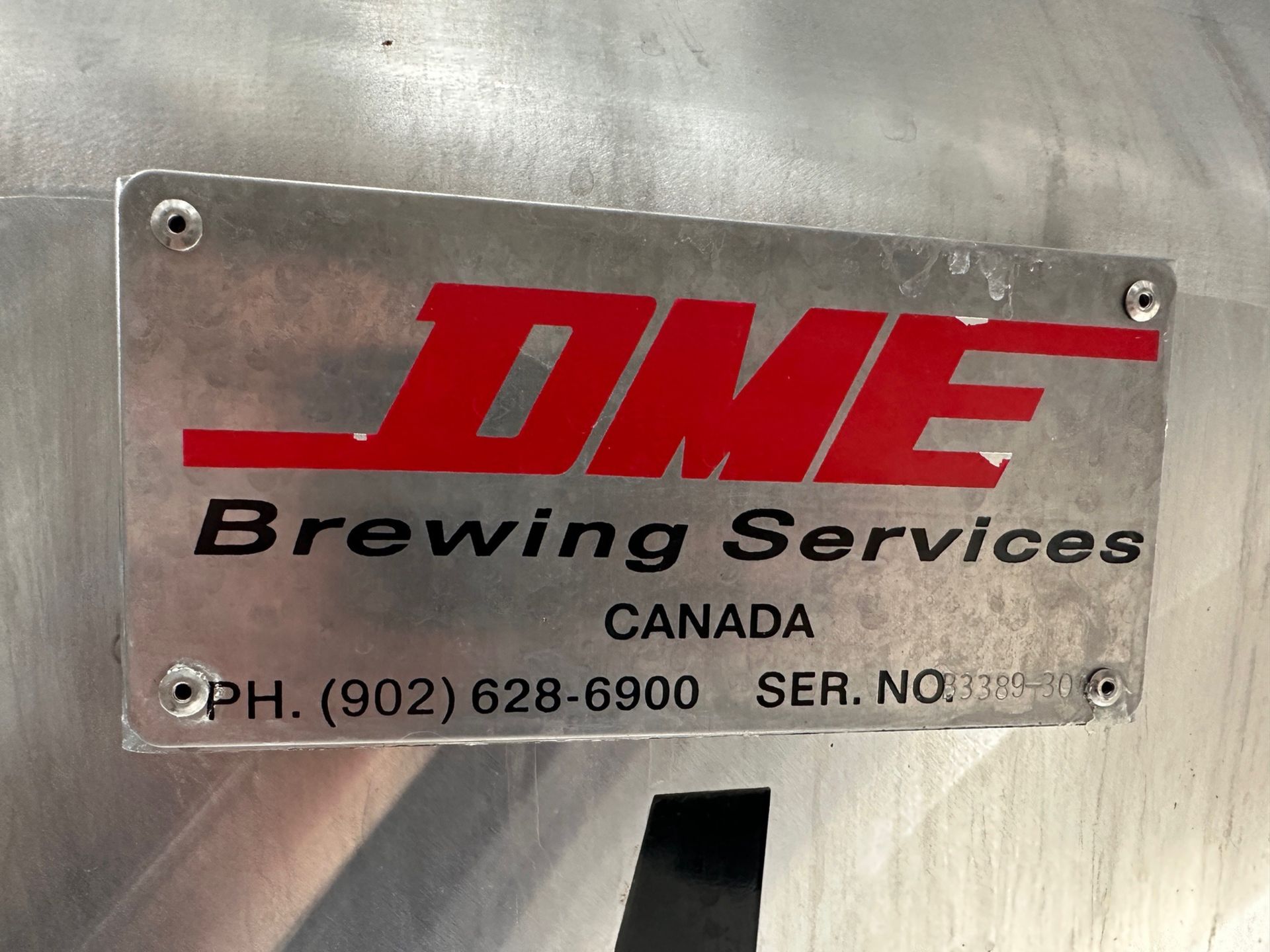 DME 60 BBL Stainless Steel Fermentation Tank - Cone Bottom, Glycol Jacketed, Mandoor, Zwickel Valve, - Image 4 of 4
