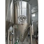 DME 60 BBL Stainless Steel Fermentation Tank - Cone Bottom, Glycol Jacketed, Mandoor, Zwickel Valve,