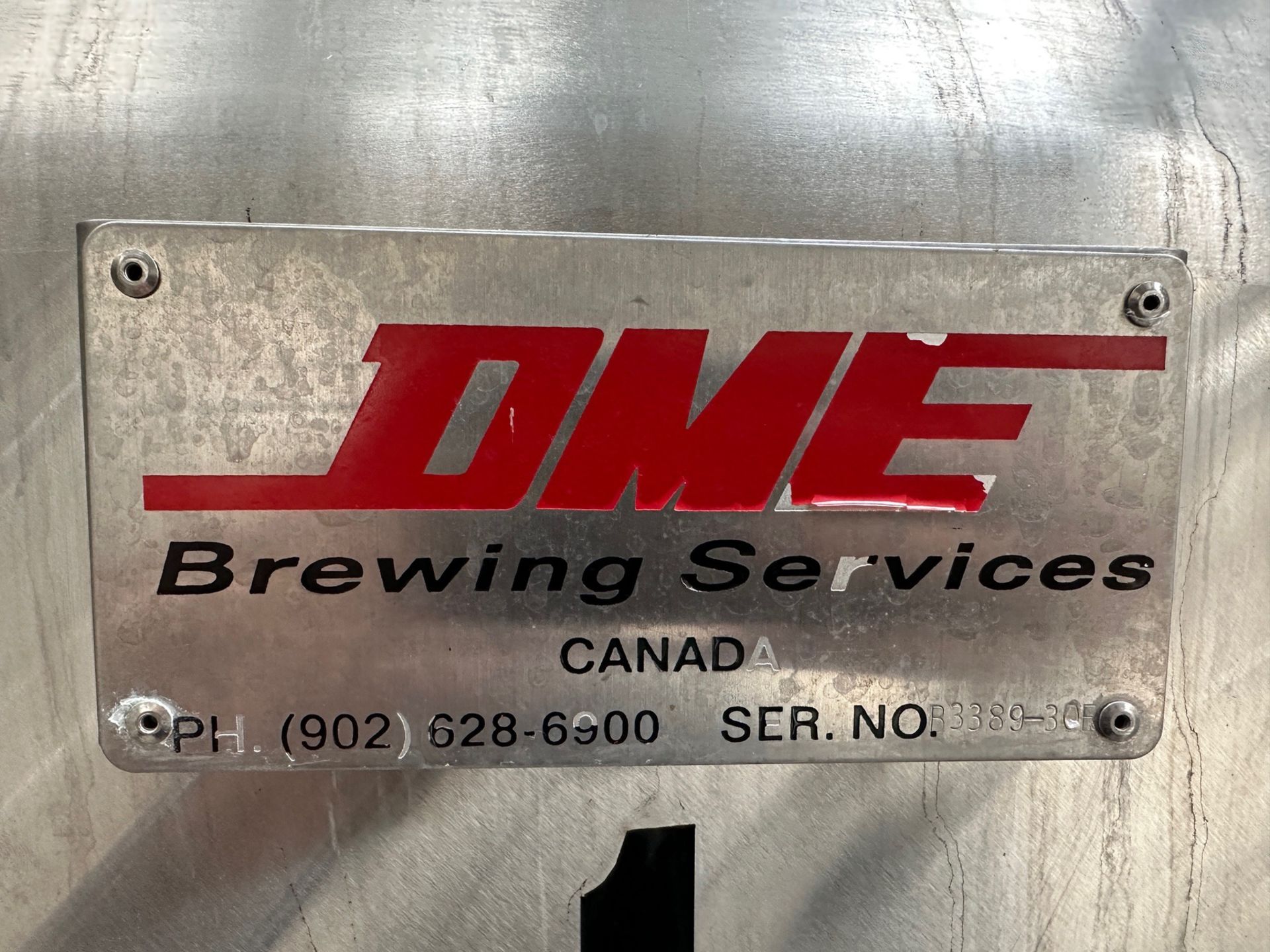DME 60 BBL Stainless Steel Fermentation Tank - Cone Bottom, Glycol Jacketed, Mandoor, Zwickel Valve, - Image 3 of 3