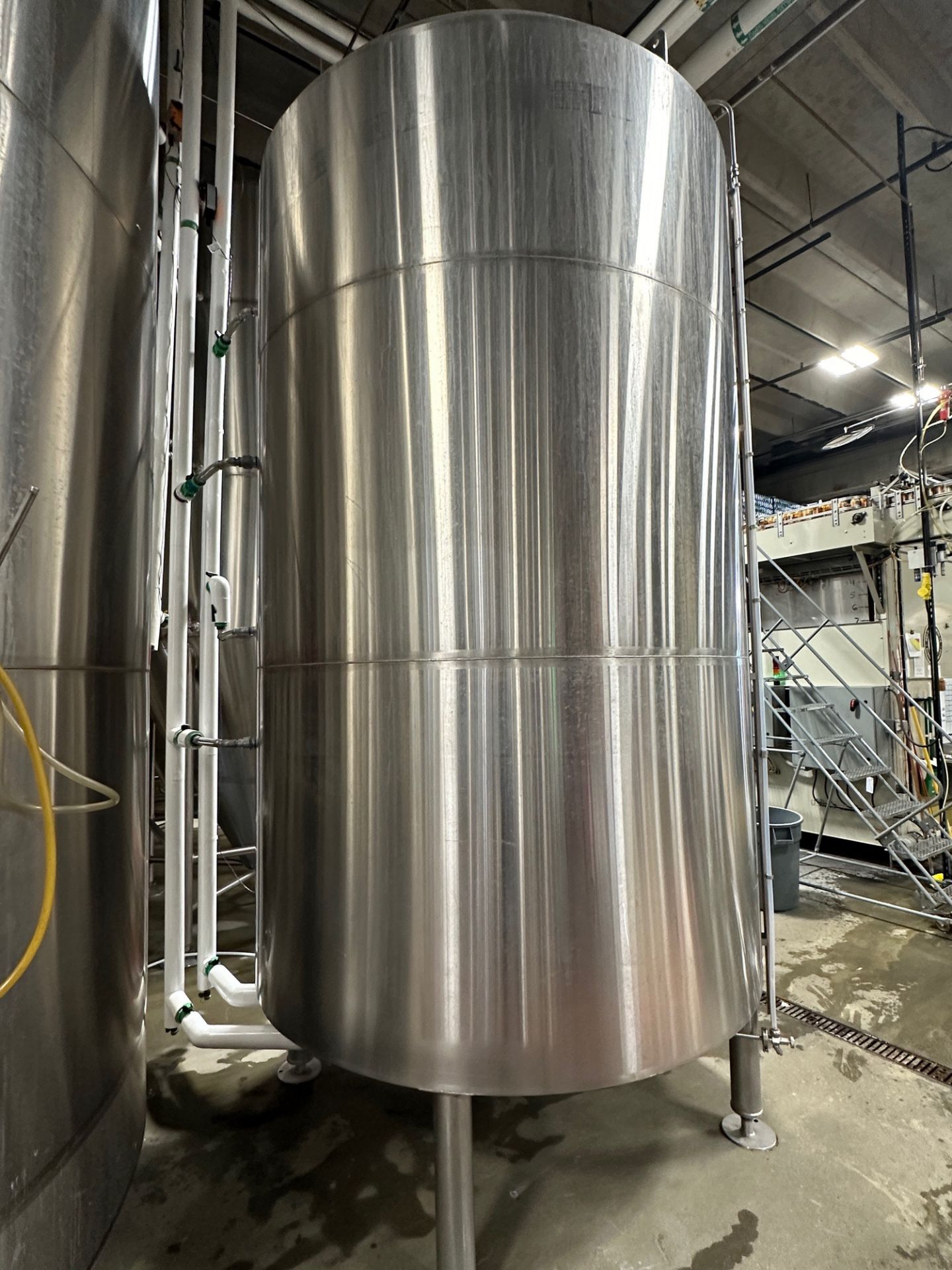 JVNW 80 BBL Stainless Steel Brite Tank - Dish Bottom, Glycol Jacketed, Mandoor, Car | Rig Fee $1850 - Image 2 of 7