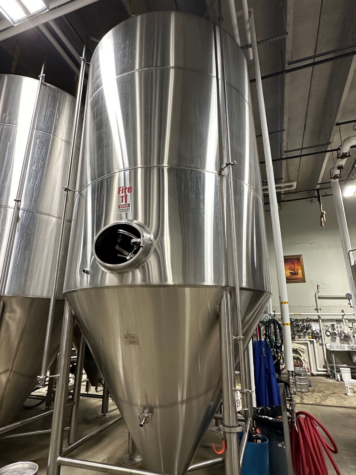 Silver State Stainless 120 BBL Stainless Steel Fermentation Tank - Cone Bottom, Gly | Rig Fee $2150