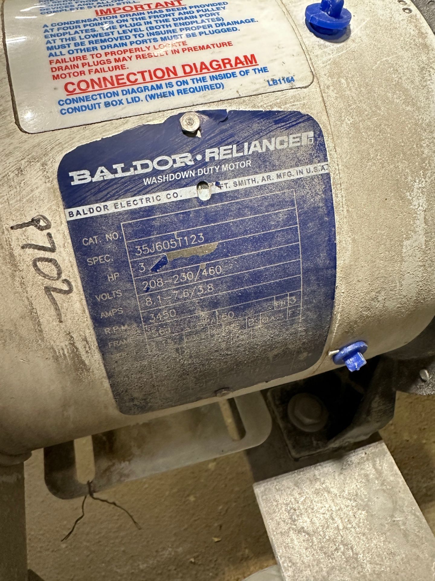 3 HP Baldor Reliance Washdown Motor with Ebara Centrifugal Pump | Rig Fee $50 - Image 2 of 4