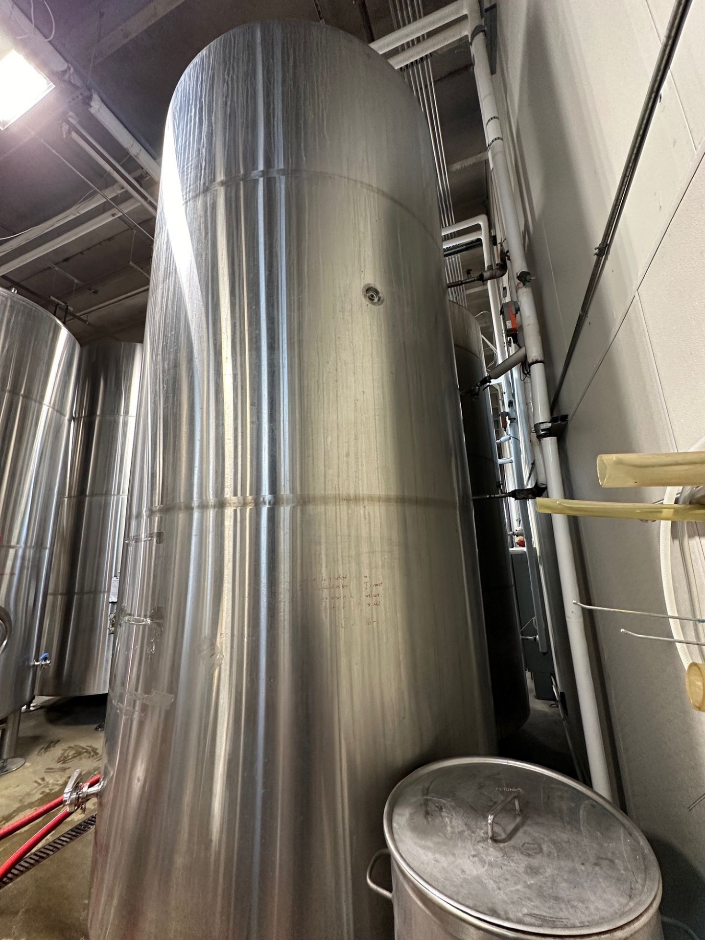 Premier Stainless 80 BBL Stainless Steel Brite Tank - Dish Bottom, Glycol Jacketed, | Rig Fee $1850 - Image 3 of 5