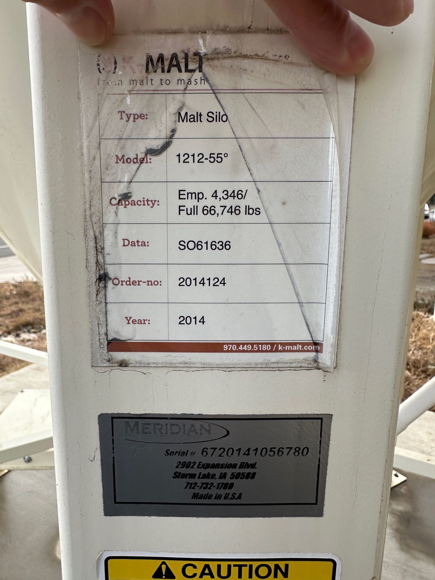 Meridian Grain Silo with 66,000 LB Capacity (Appro | Rig Fee $1900 (Saddles Additional if Requested) - Image 3 of 6