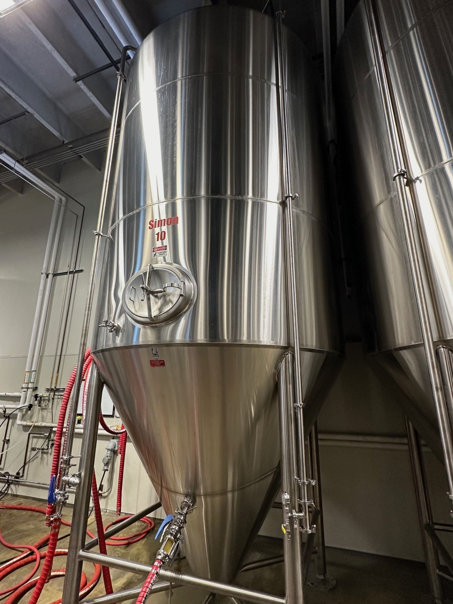 Silver State Stainless 120 BBL Stainless Steel Fermentation Tank - Cone Bottom, Gly | Rig Fee $2150