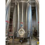 JVNW 180 BBL Stainless Steel Brite Tank - Dish Bottom, Glycol Jacketed, Mandoor, Ca | Rig Fee $2150