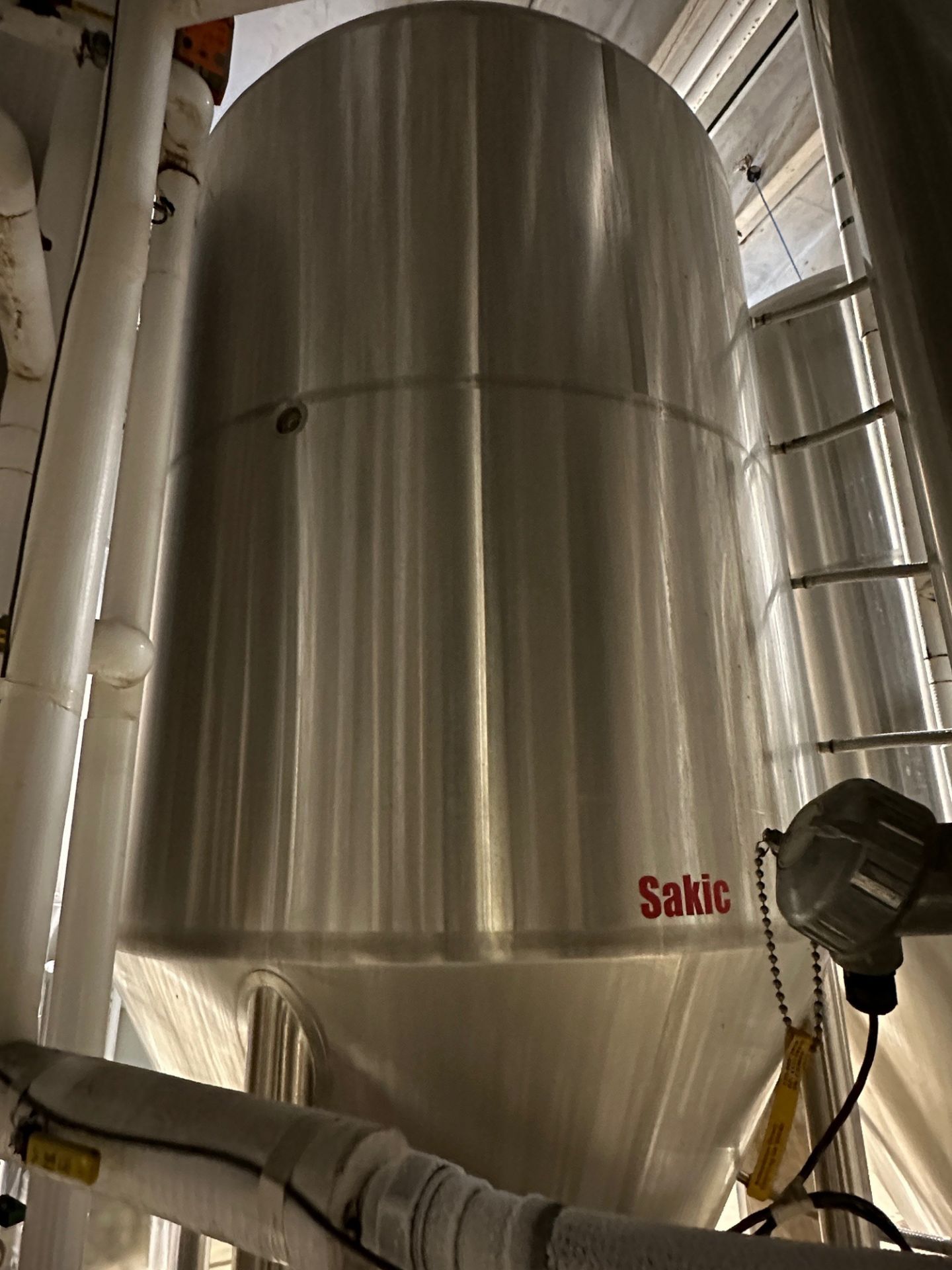 Premier Stainless 80 BBL Stainless Steel Fermentation Tank - Cone Bottom, Glycol Ja | Rig Fee $1850 - Image 3 of 5