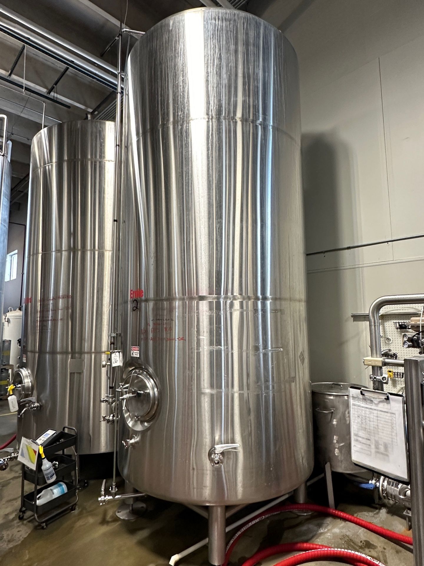 Premier Stainless 80 BBL Stainless Steel Brite Tank - Dish Bottom, Glycol Jacketed, | Rig Fee $1850 - Image 2 of 5