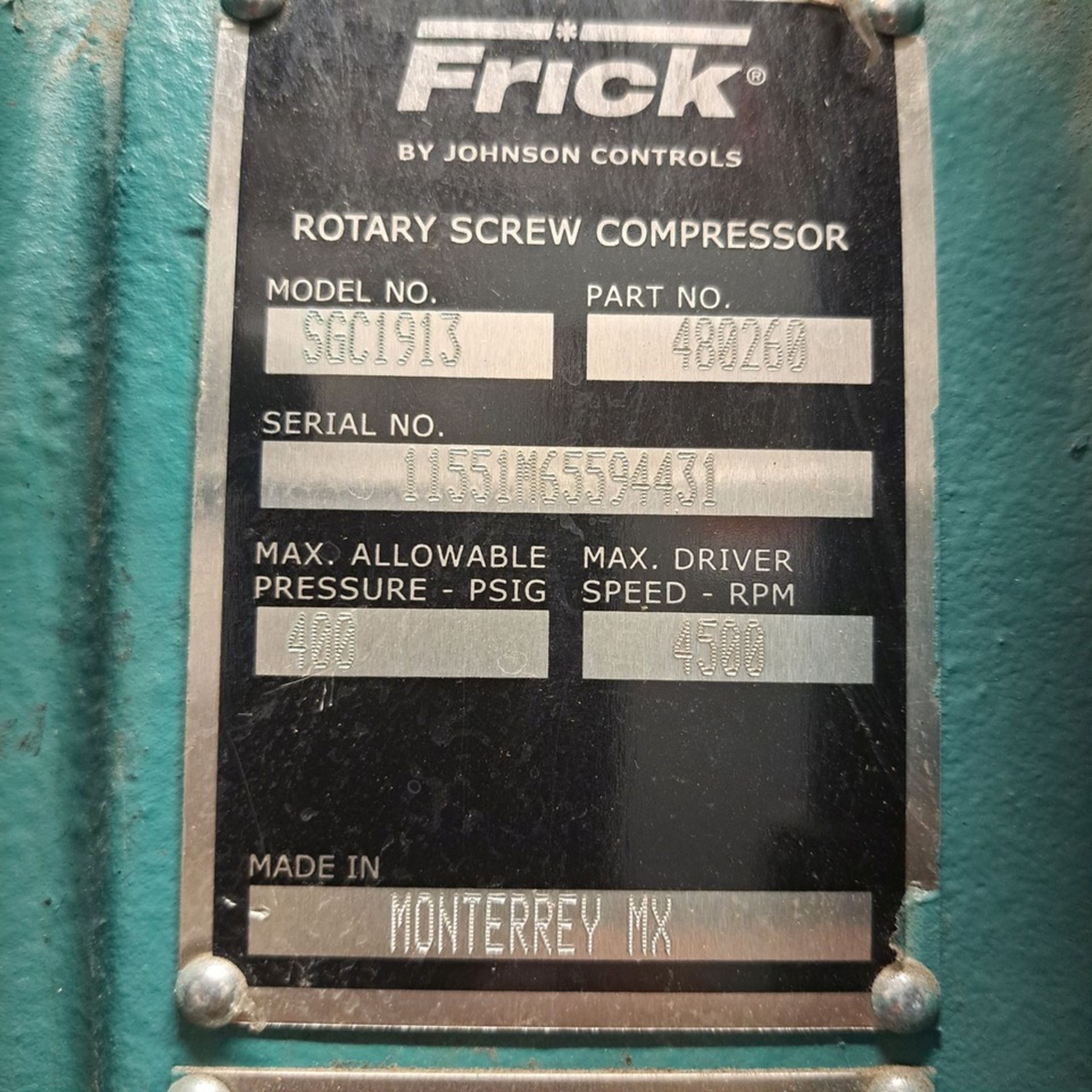 2016 Frick RWFII 119SS Ammonia Screw Compressor, 238 TR at 289.9 HP on R717 Ammonia | Rig Fee $4000 - Image 4 of 4