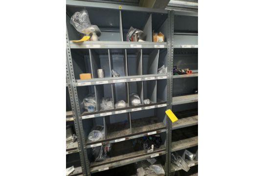 Parts on 5-Sections of Shelving - Assorted check valves, reducers, cou - Subj to Bulk | Rig Fee $575 - Image 6 of 18