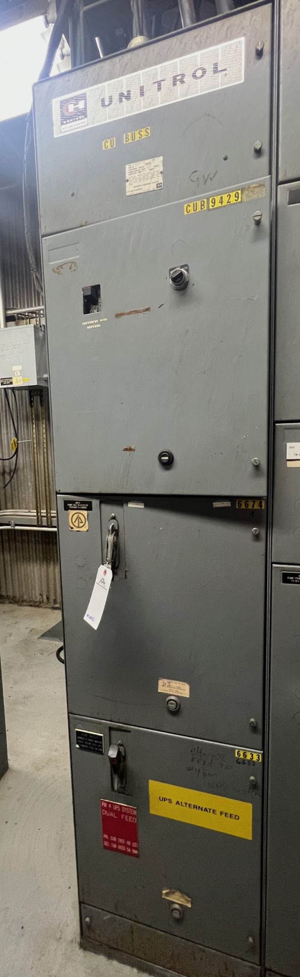 Cutler Hammer Unitrol Motor Control Center, 480 V, Horizontal Bus 60 | Rig Fee $850 - Image 5 of 7