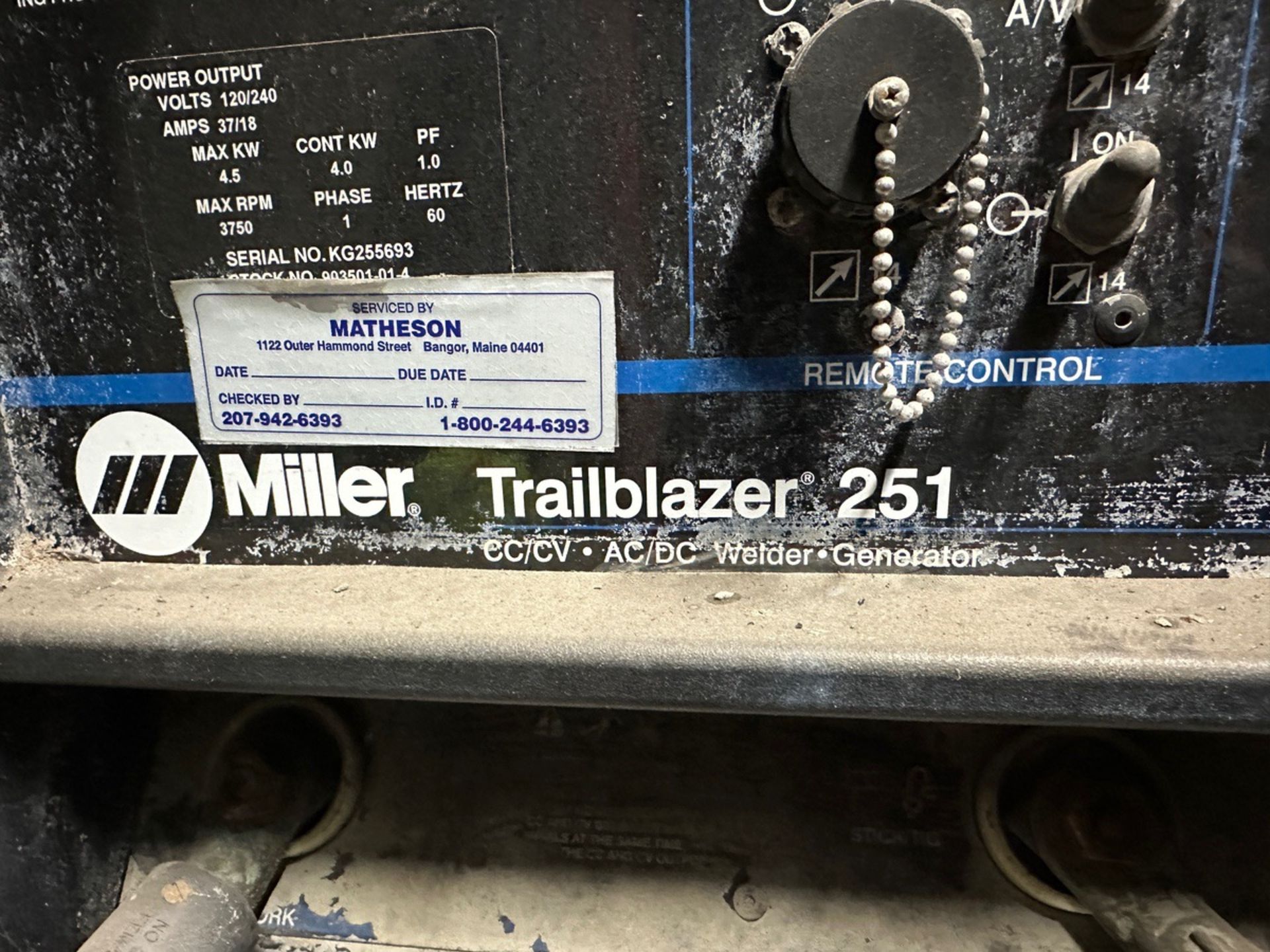 Miller Trailblazer 251 CC/CV - AC/DC Welder - Generator | Rig Fee $250 - Image 3 of 4