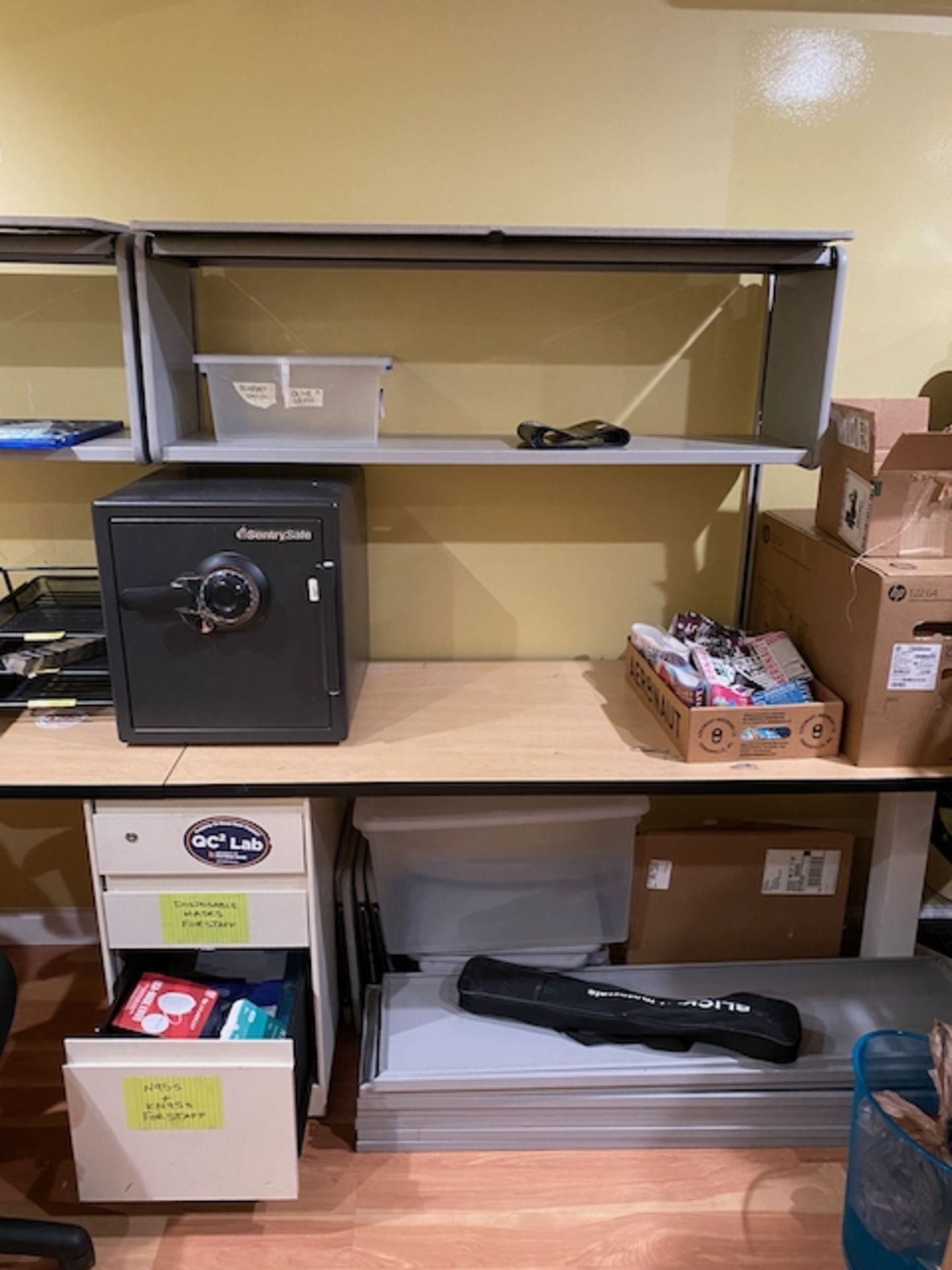 Workstations With Desks And Wall-Mounted Shelves | Rig Fee $250 - Image 2 of 3