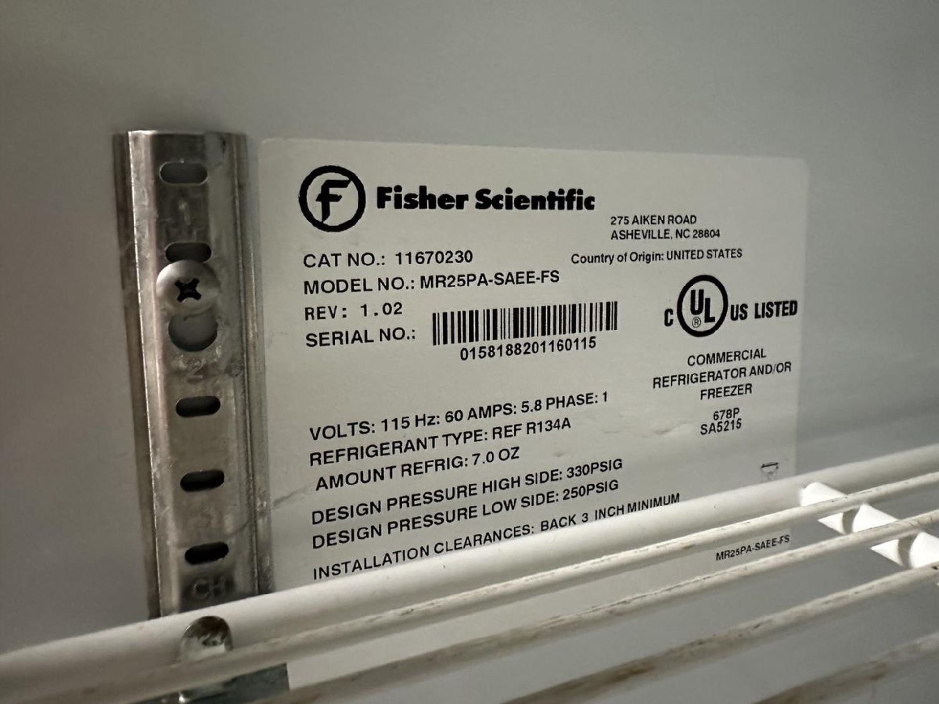 Fisher Scientific MR25PA-SAEE-FS Isotemp Cooler - Image 3 of 3