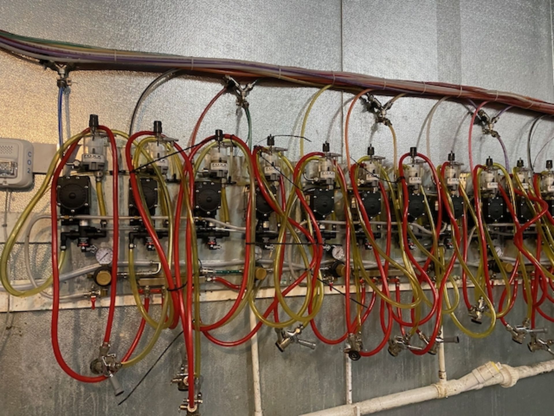 Approx. 42 Foxx Beer Pumps, FOBs, Keg Couplers and Regulators with Manifolds. | Rig Fee $150 - Image 3 of 3