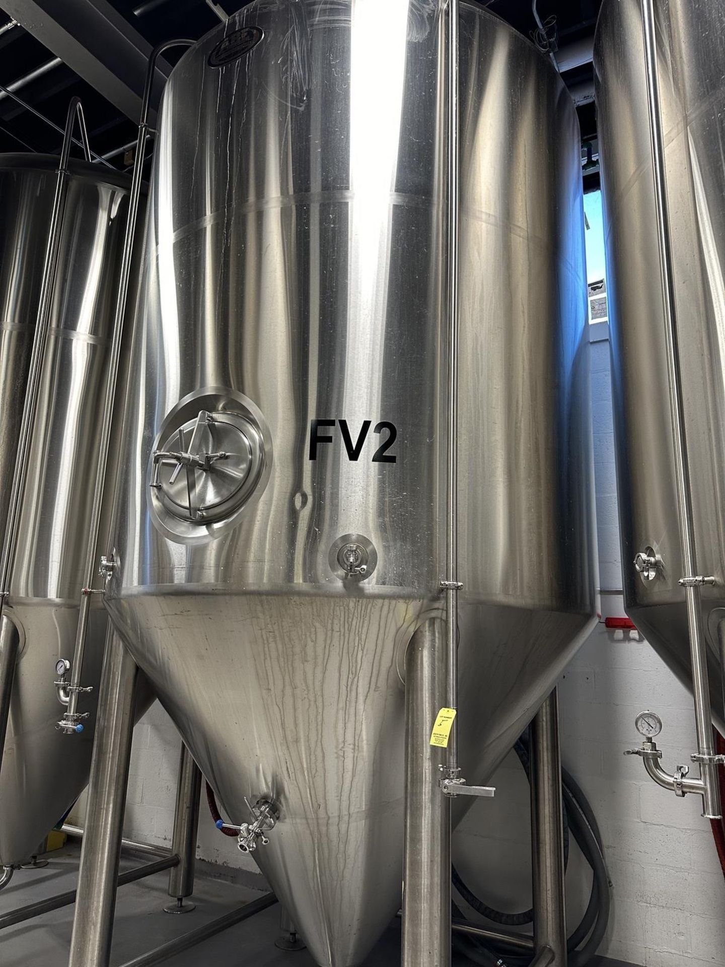 2016 ABE 90 BBL Jacketed Fermenter (FV 2), Approx. 16' H x 8' OD | Rig Fee $2600 - Image 2 of 3