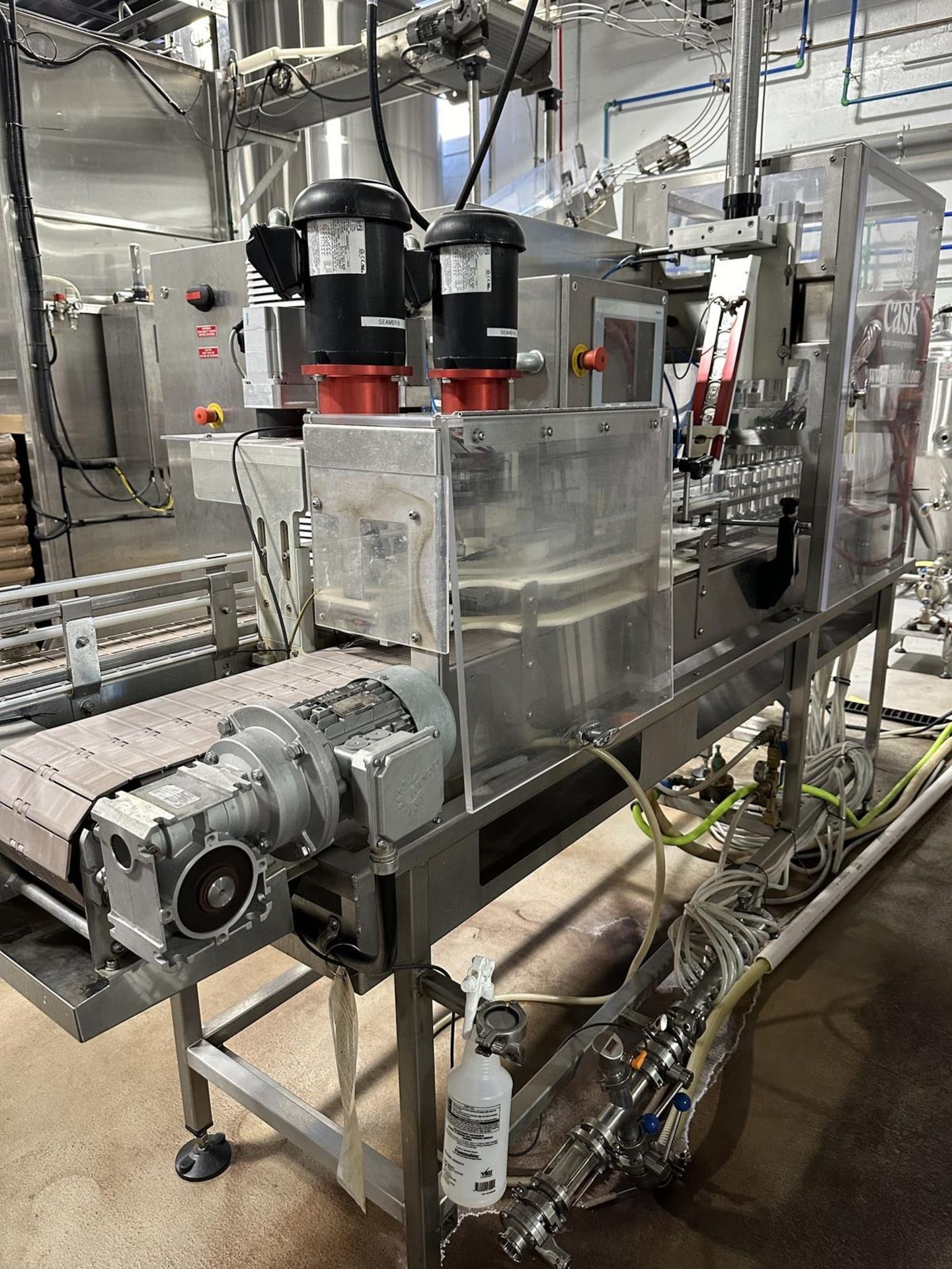 2018 Cask X2-100 10-Head Filler with 2-Head Seamer Can Filling System s/n X2017-026- | Rig Fee $1200 - Image 6 of 11