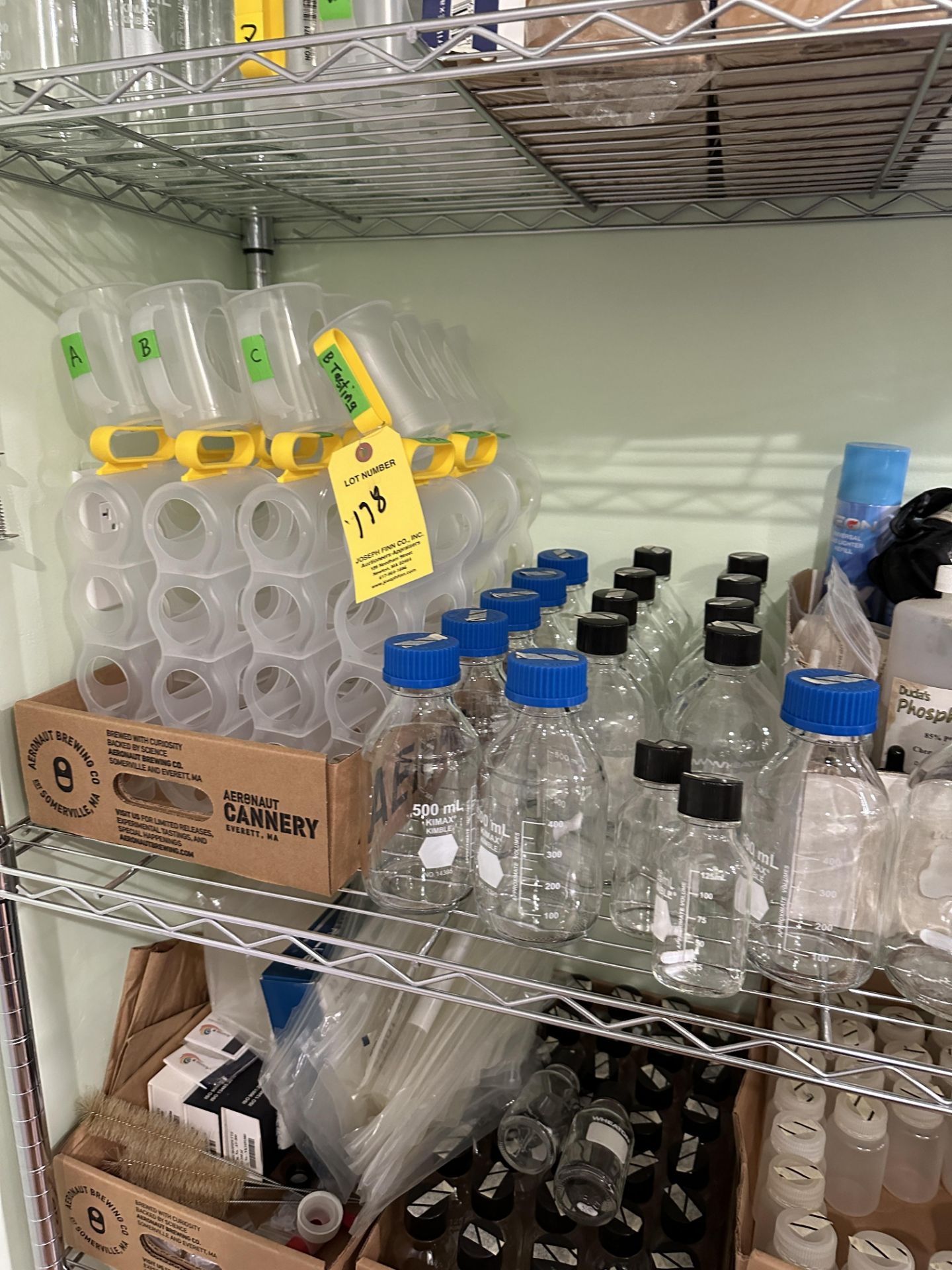 Lot Of Lab Glass Bottles | Rig Fee $250 - Image 3 of 4