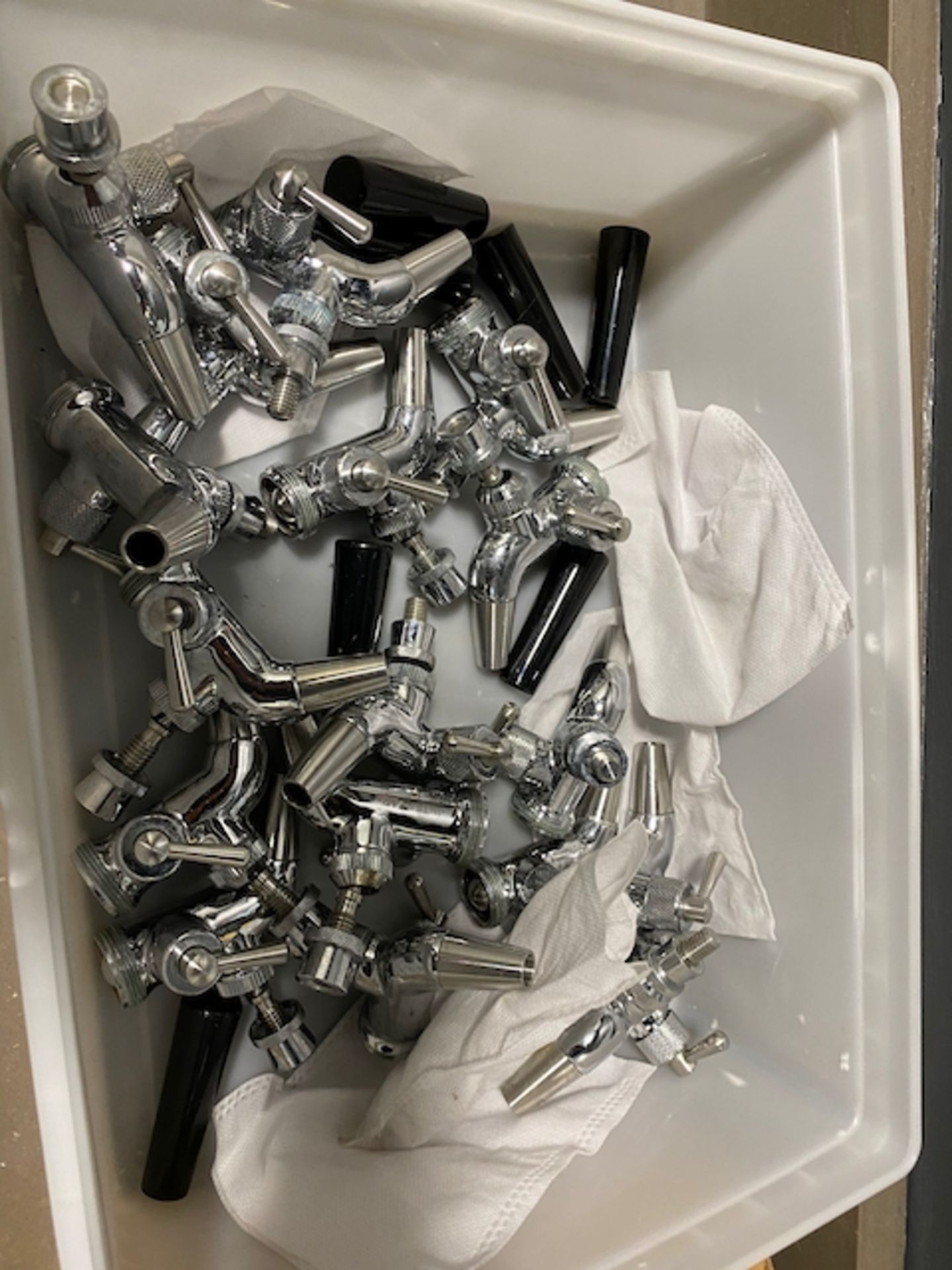 Approx. 40 Intertap Beer Faucets, Additional Krome Dispense Shank Spacer Hardware, | Rig Fee $15 - Image 2 of 3