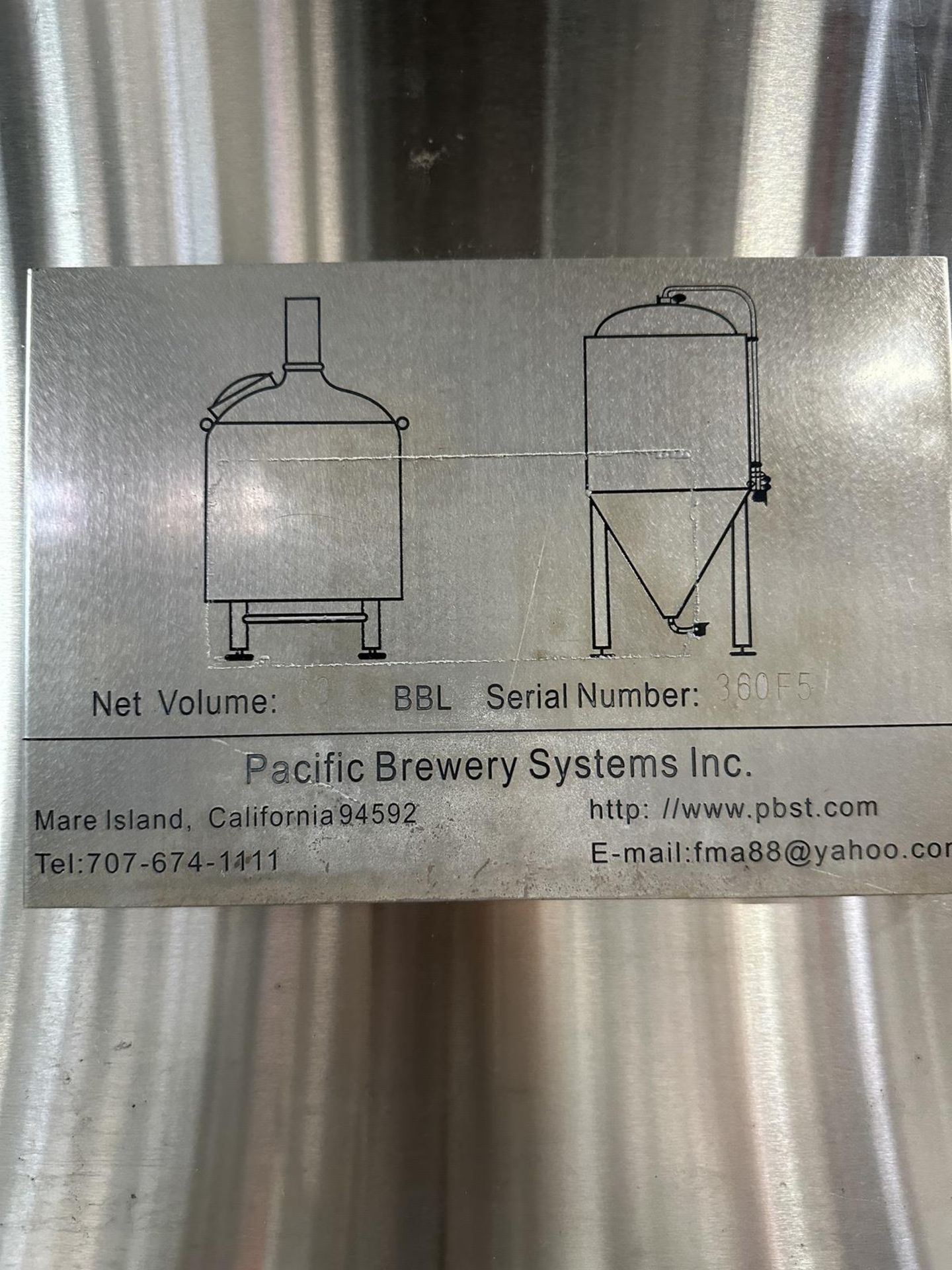 Pacific Brewery 30 BBL Unitank (BT 4) | Rig Fee $1750 - Image 3 of 3