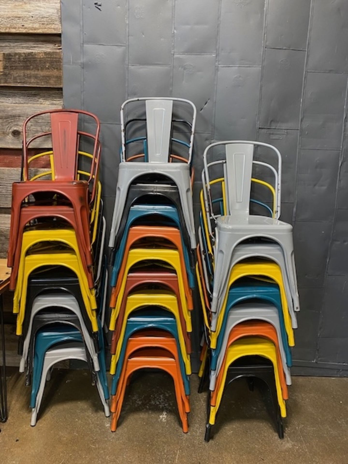 (49) Metal Chairs | Rig Fee $35 - Image 2 of 2