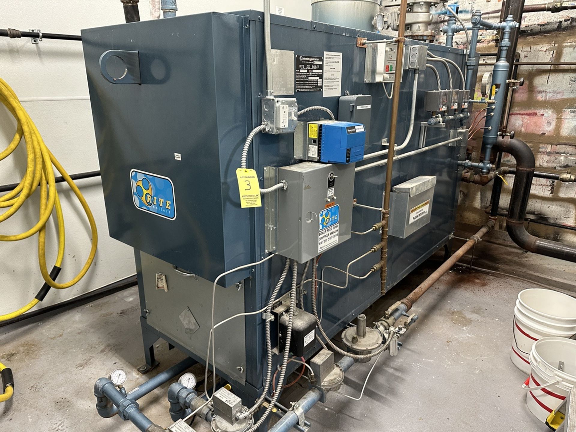 Rite Engineering Model 165S Steam Boiler, 250 Max. Water Temp., Honeywell Pressure Controls with Con