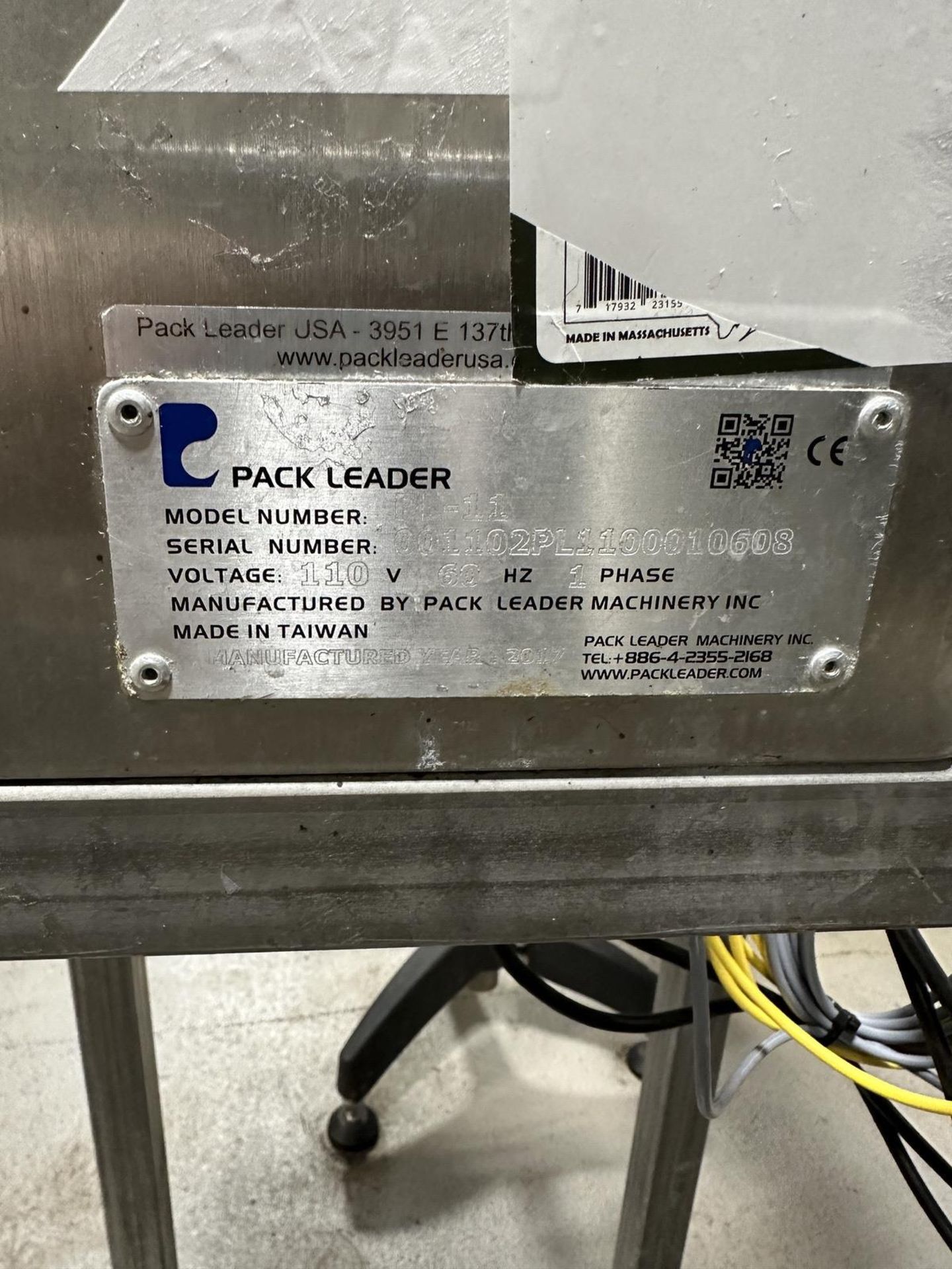 2017 Pack Leader Model PL-11 Wrap Around Labeler s/n 001102PL1100010608, Conveyor S | Rig Fee $500 - Image 7 of 7