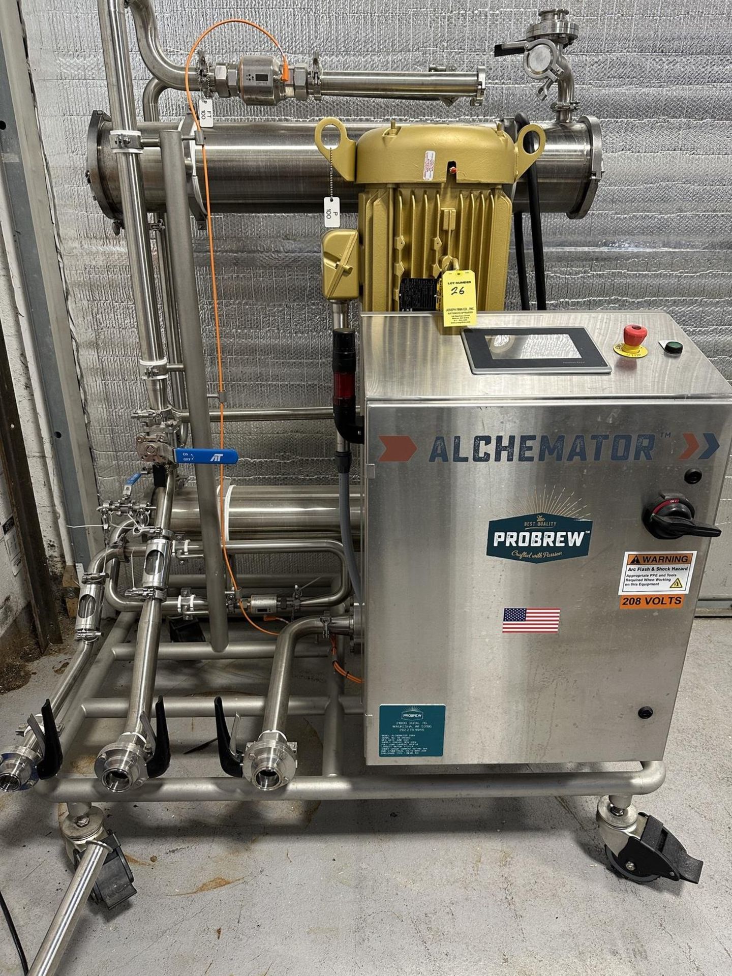 2021 Pro Brew Alchemator 208V Alcohol Separation System s/n TB-210360, 15 HP Motor, Portable - Image 2 of 6