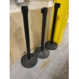 (3) Stanchions With Retractable Belts | Rig Fee $20