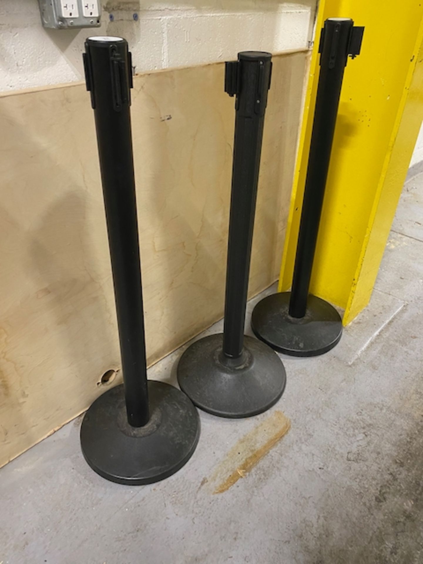 (3) Stanchions With Retractable Belts | Rig Fee $20