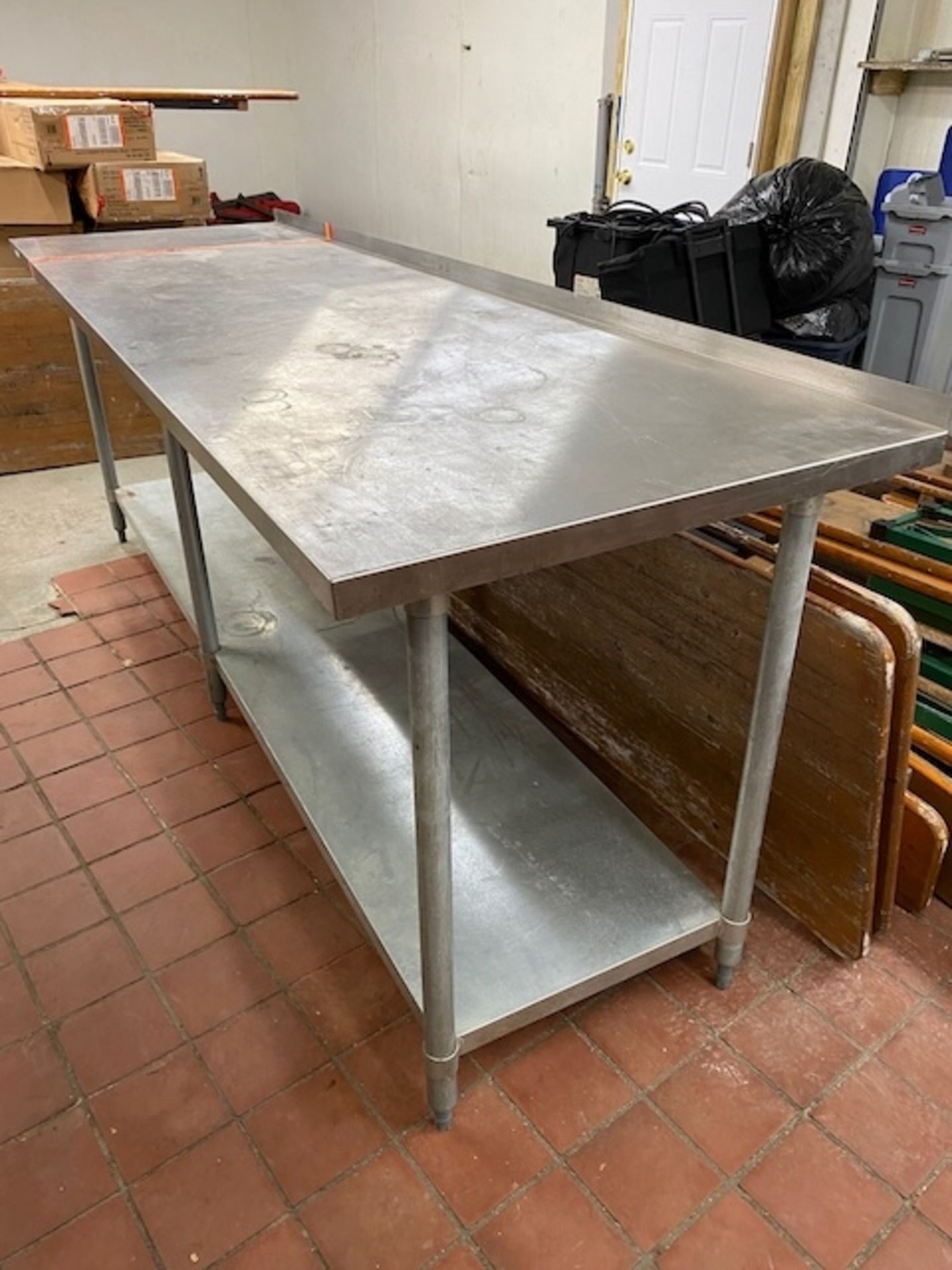 Approx 8' Stainless Steel Table | Rig Fee $35