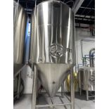 2016 ABE 90 BBL Jacketed Fermenter (FV 3), Approx. 16' H x 8' OD | Rig Fee $2600