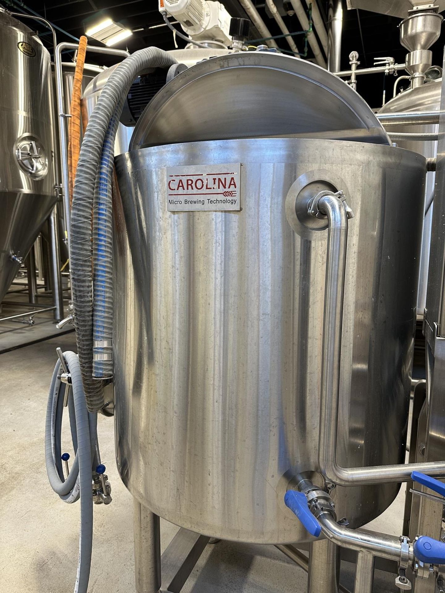 2017 Carolina 3 BBL 2 Vessel Micro Brewhouse Including Control Panel, Agitator, Heat Exchanger, - Image 3 of 7