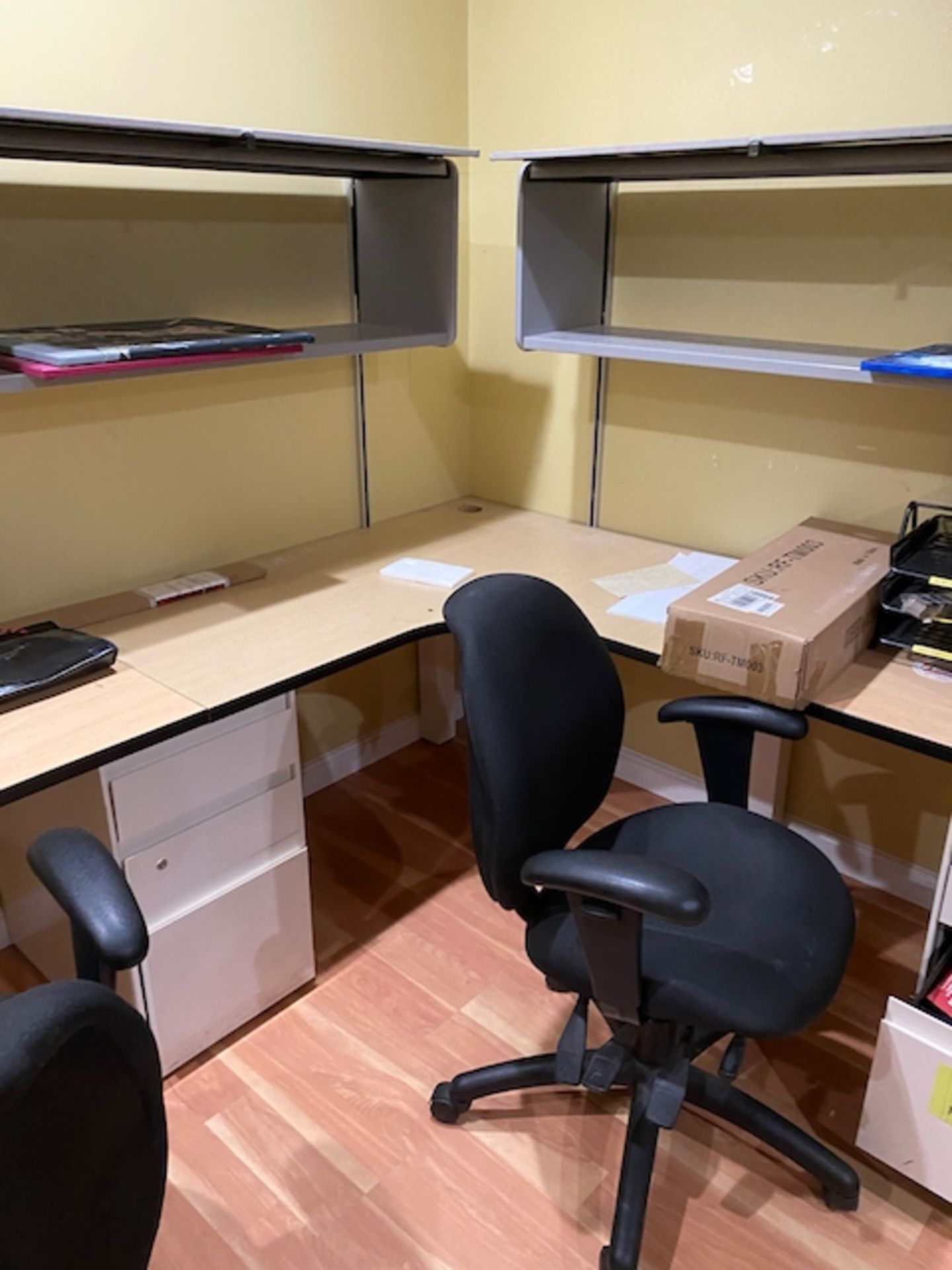 Workstations With Desks And Wall-Mounted Shelves | Rig Fee $250 - Image 3 of 3