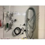Assorted Gaskets, Brushes, Clamps, Coil On Pegboard | Rig Fee $15