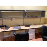 Workstations With Desks And Wall-Mounted Shelves | Rig Fee $250
