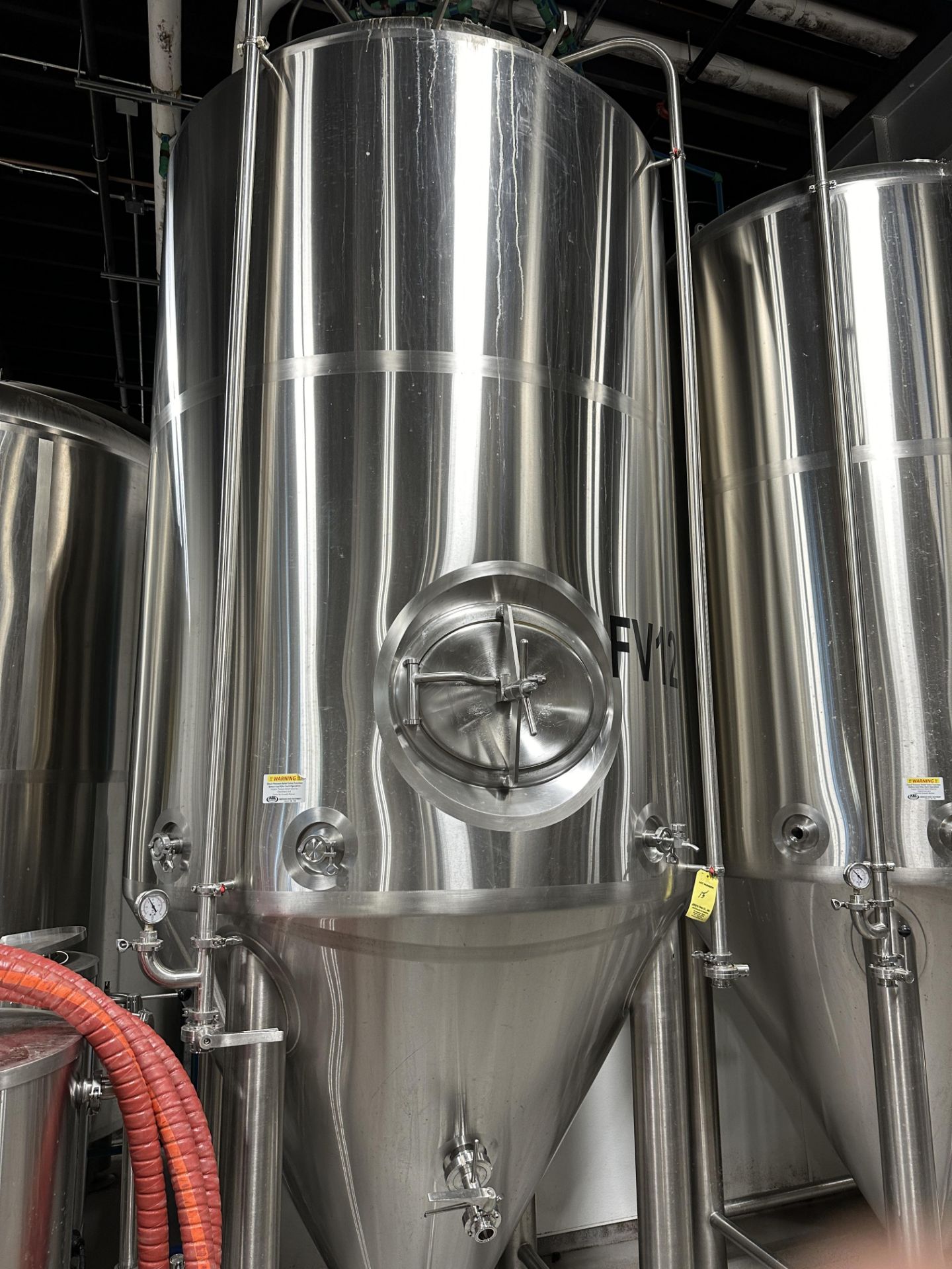 2016 ABE 30 BBL Jacketed Fermenter (FV 12), Approx. 13' H x 5' 5' OD | Rig Fee $1750 - Image 2 of 3