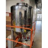 3 BBL Single-Wall Fermenter with Internal Glycol Coil, On Casters | Rig Fee $100