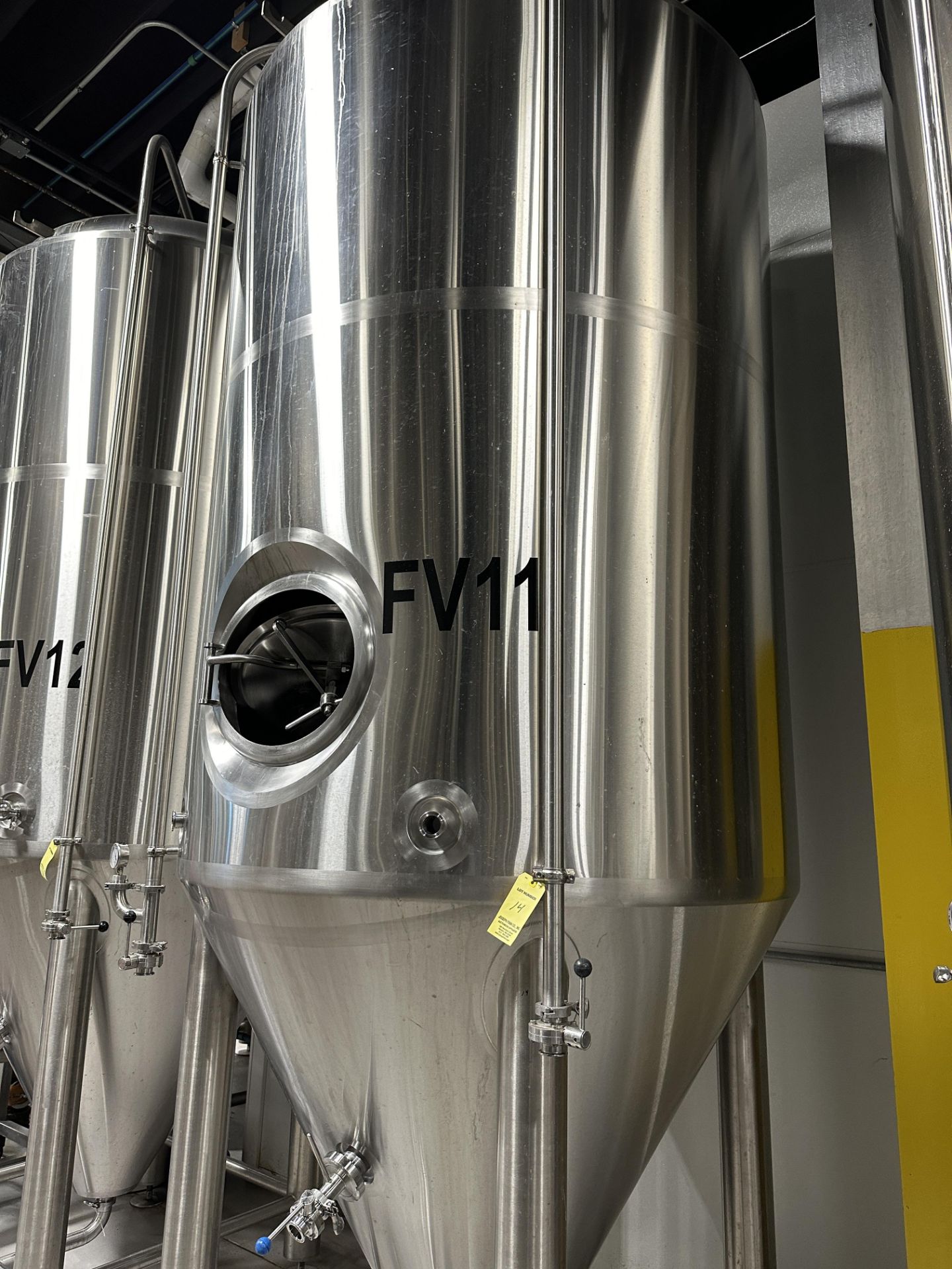 2016 ABE 30 BBL Jacketed Fermenter (FV 11), Approx. 13' H x 5' 5' OD | Rig Fee $1750 - Image 3 of 3