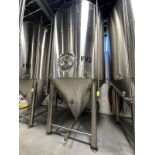 2016 ABE 90 BBL Jacketed Fermenter (FV 2), Approx. 16' H x 8' OD | Rig Fee $2600