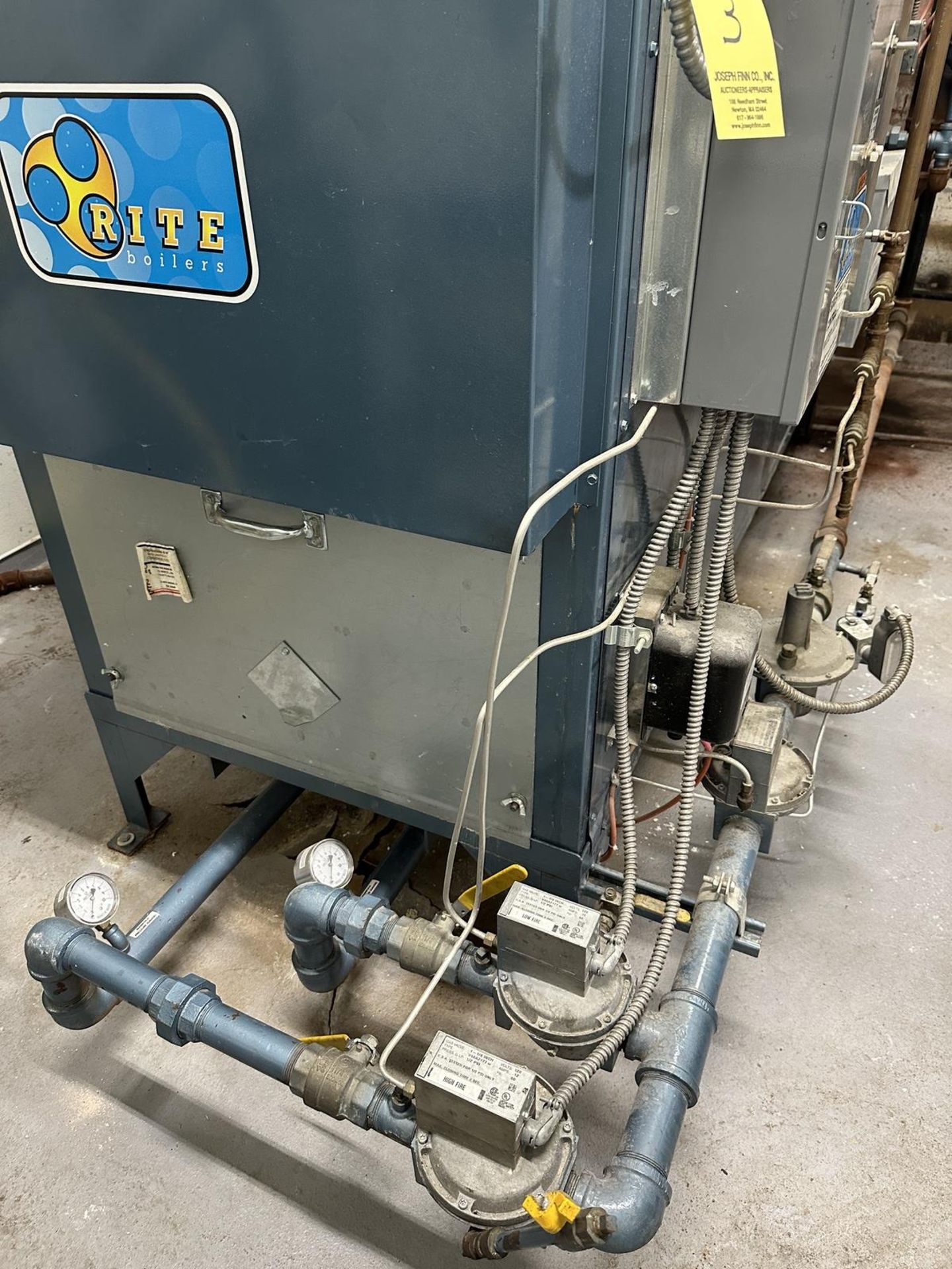 Rite Engineering Model 165S Steam Boiler s/n 32669, 250 Max. Water Temp., Honeywell Pressure - Image 3 of 6