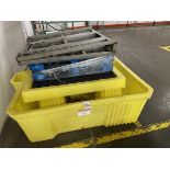 Lot of Chemical Spill Platform and Stainless Steel Tilted Stand - (2) 2' x 4' Grate | Rig Fee $40