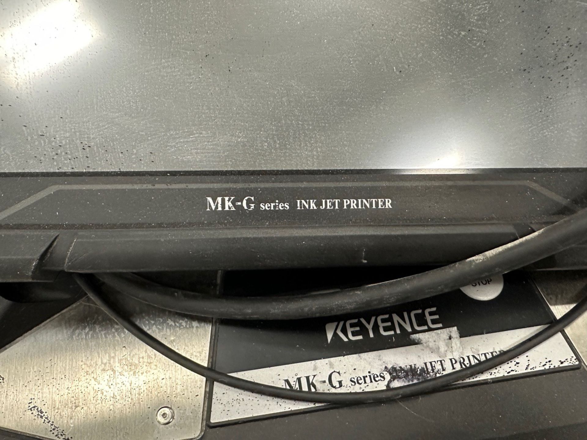 Keyence Model MK-G1000 Ink Jet Printer on Utility Cart | Rig Fee $20 - Image 2 of 3